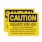 Signmission Designated Work Area Select Carcinogens Reproductive Hazards OSHA Caution Sign, Plastic, 10x7in, 2PK OS-2PACK-CS-P-710-L-19138 - alternate 1